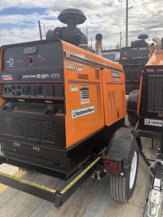 2021 Lincoln Electric Vantage 549X Ready Pak 3, ORANGE (includes trailer, cable rack, fender light kit)