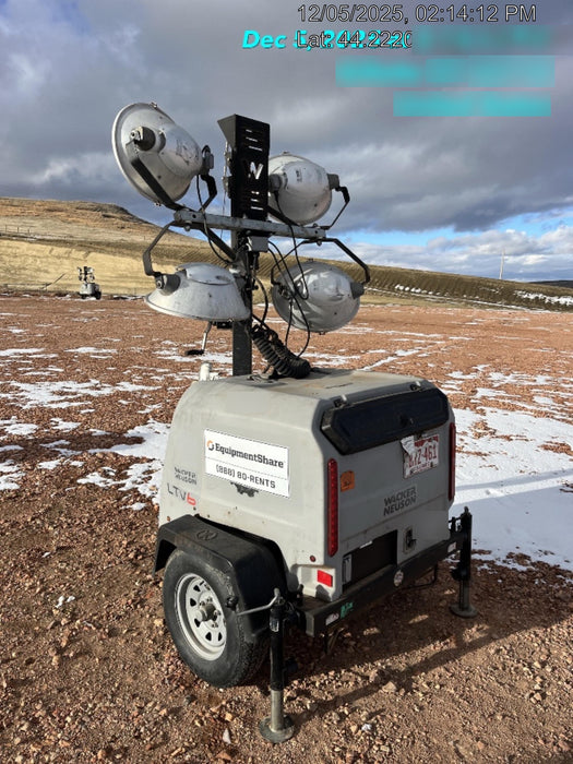 2018 Wacker Neuson LTV6L-MH Wacker Neuson LTV6L Mobile Light Tower w/Fuel Level Sensor Installed
