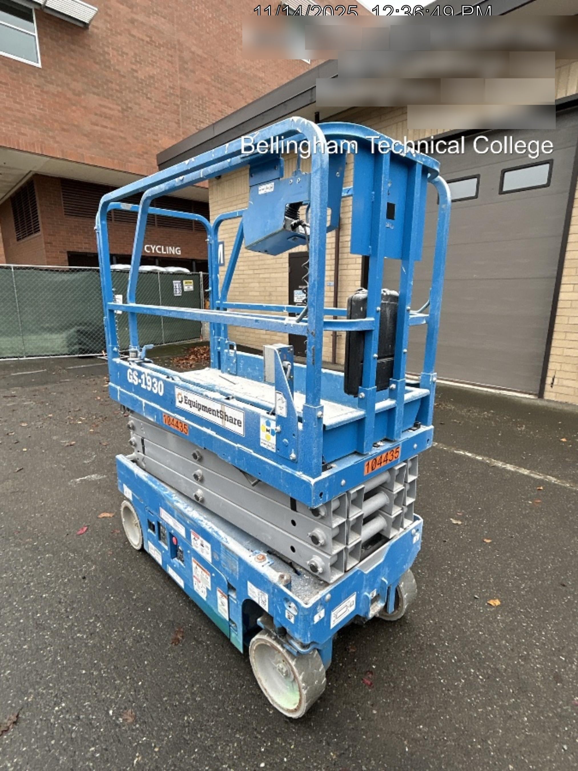 2020 Genie GS-1930 Standard Machine, 800W Inverter