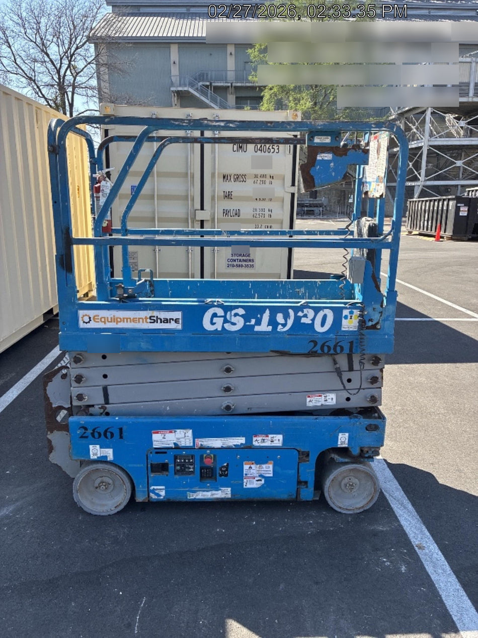 2017 Genie GS-1930 Genie GS1930 Scissor Lift