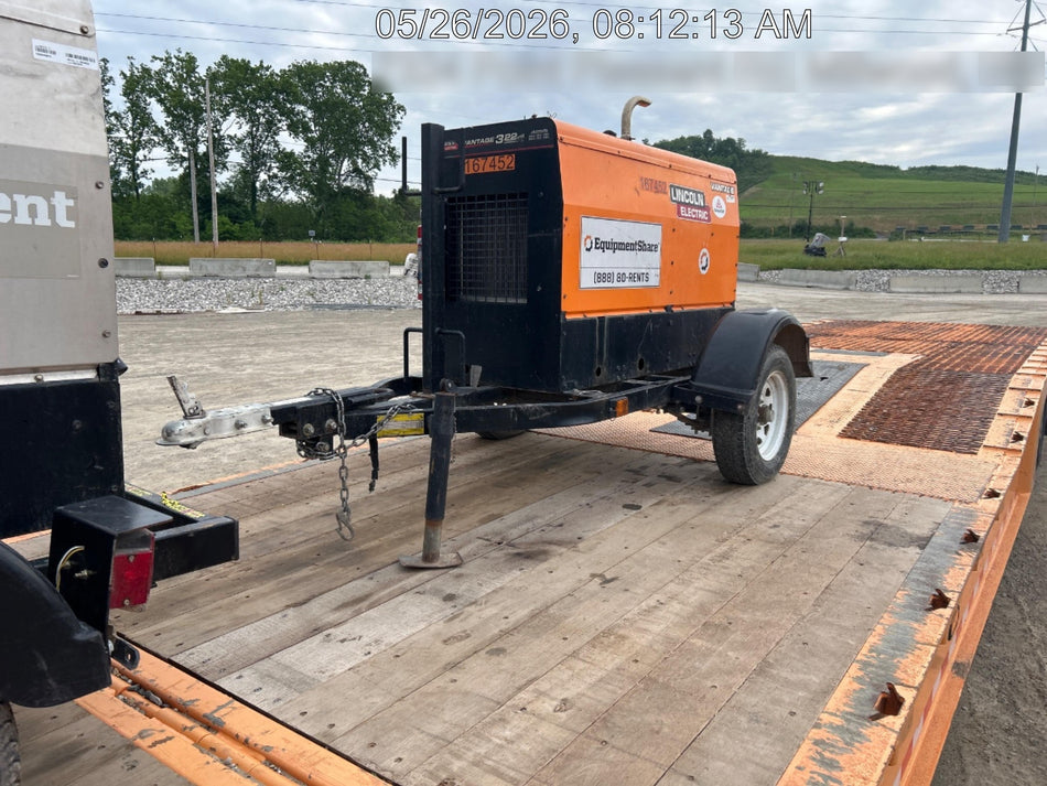 2021 Lincoln Electric Vantage 322 Vantage 322 Ready Pak 3 w/ Decals, ORANGE (includes trailer, cable rack, fender light kit) NO Telematics