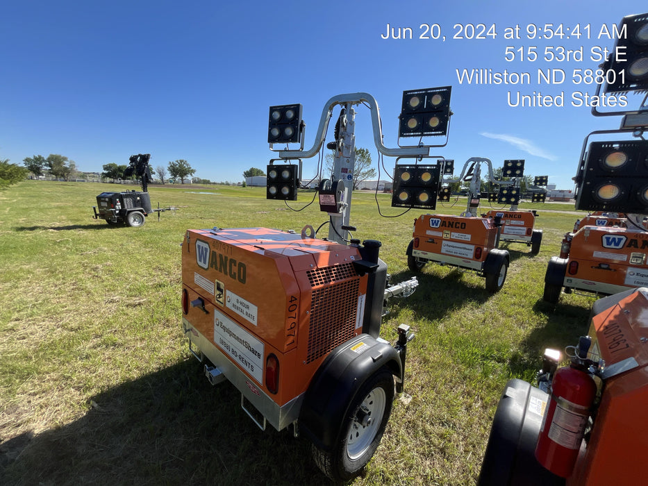 2024 Wanco WLTT-4MM4K Diesel, Deep Sea Controller, Shore Power Plug, Auto Start, (4) 350W LED Floodlights, 4kW Generator, 60 Gal Fuel Tank, 2" Ball, T3