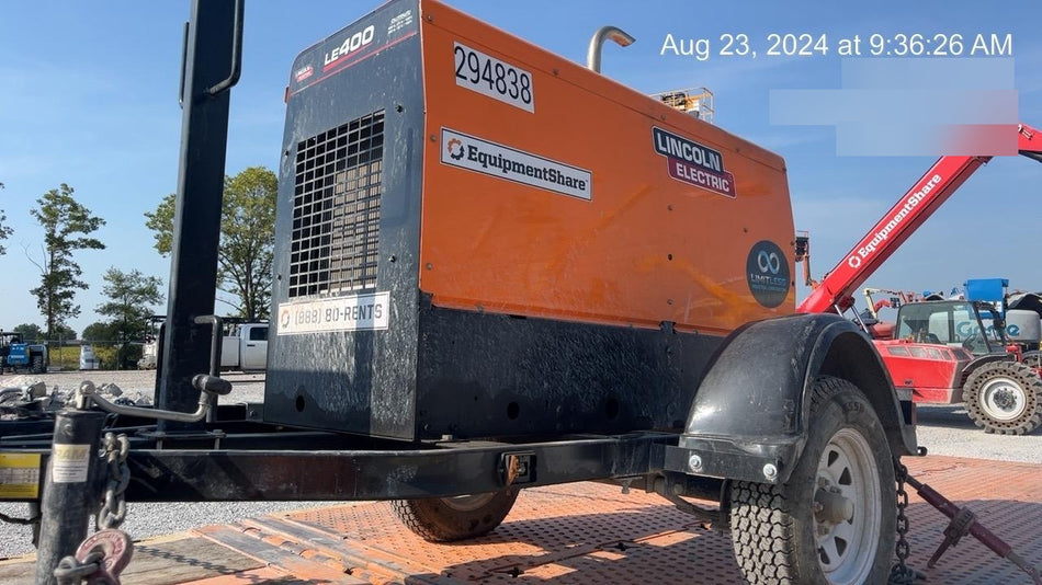 2023 Lincoln Electric LE400 Kubota V1505, Trlr, Cable Rack, Light Kit, ES Decals, T3