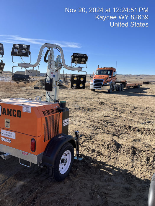 2024 Wanco WLTT-4MM4K Diesel, Deep Sea Controller, Shore Power Plug, Auto Start, (4) 350W LED Floodlights, 4kW Generator, 60 Gal Fuel Tank, 2" Ball, T3