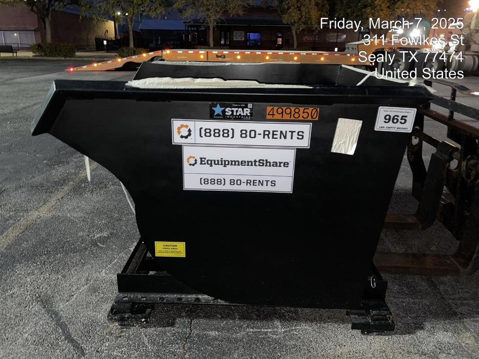 2025 STAR INDUSTRIES M-1820 - Self-Dump Hopper