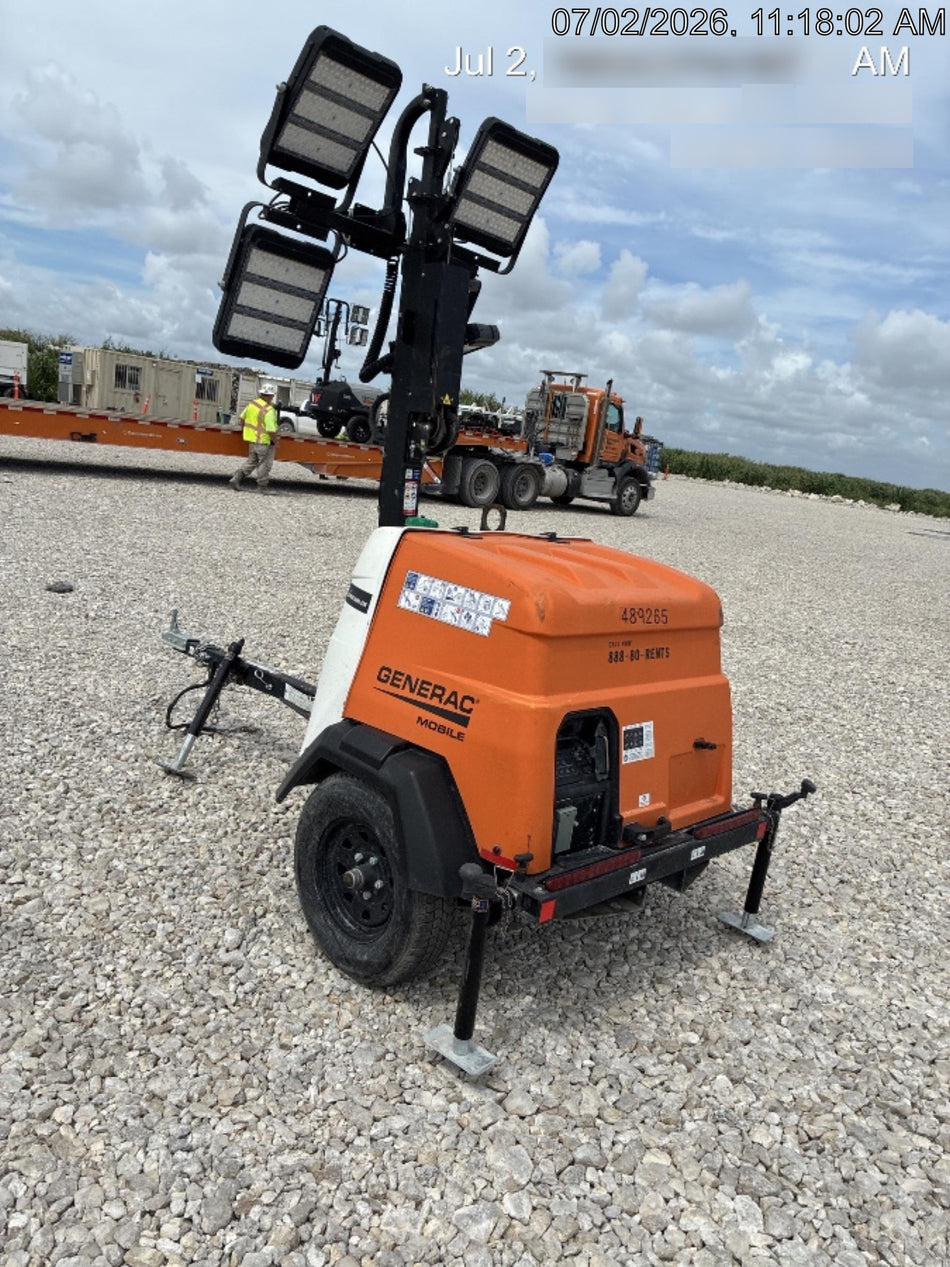 2025 Generac MLTS-4 Diesel, Mitsubishi L2E, 7.1 hp @1800 rpm, Flex Switch 120V Input, Powerzone Controller, (4) 320W LED Lights, 4kW Generator, 39.9 Gal Fuel Tank, 2" Ball, T3, ES Decals