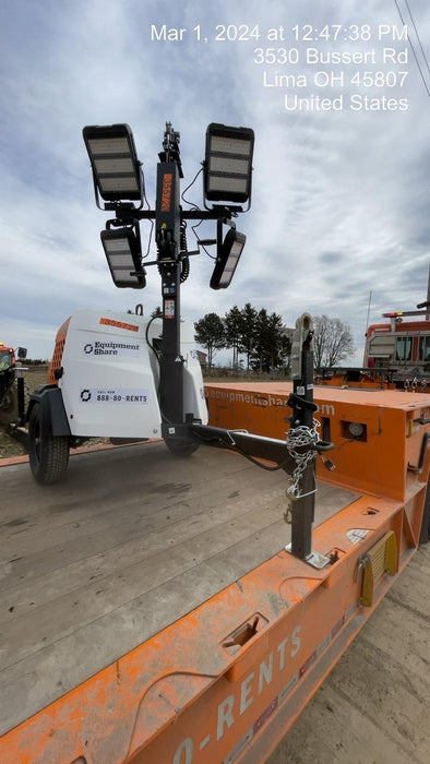 2023 Generac MLT2 Diesel, Flex Switch 120V Input, Powerzone Controller, 
(4) 320W LED Lights, 4kW Generator, 39.9 Gal Fuel Tank, 2" Ball, T3