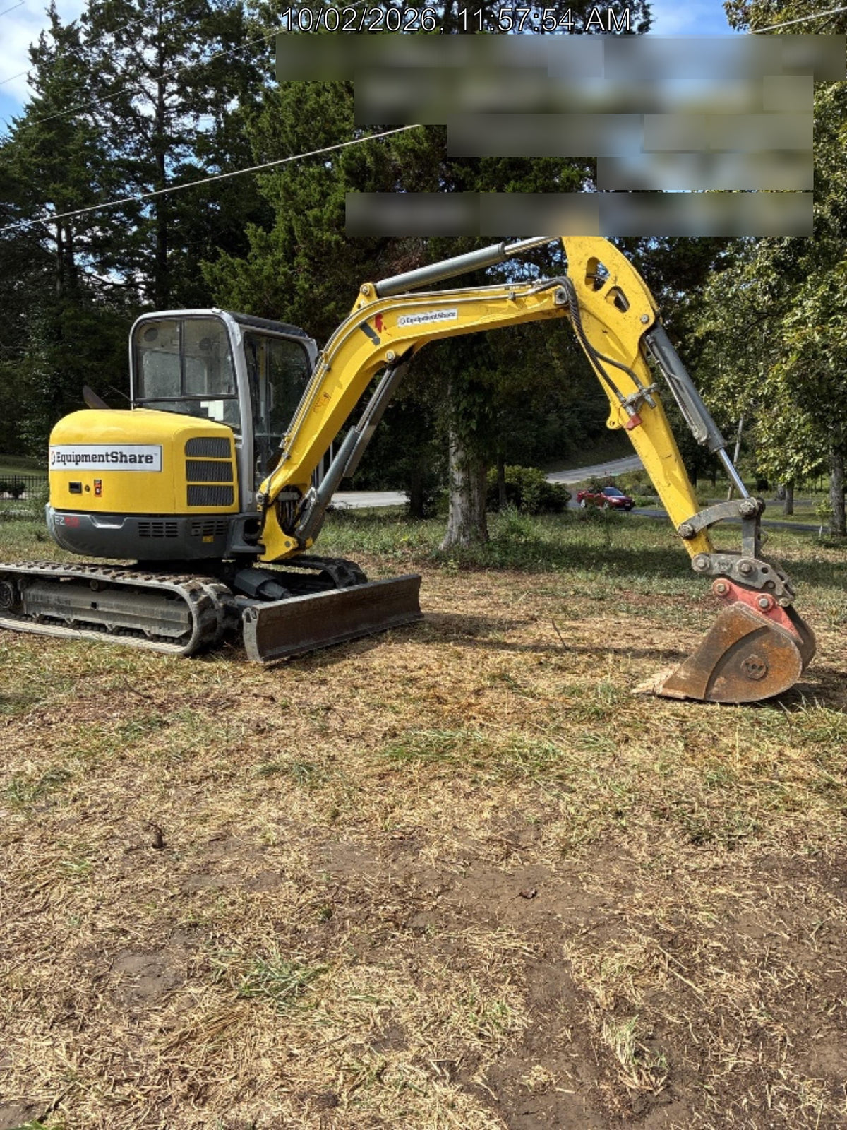 2018 Wacker Neuson EZ53 Wacker Neuson EZ53 12K Excavator, TRK,LGD,CAB,PC, Manual QC, Hydraulic Thumb, Buckets: 24", 18 12"