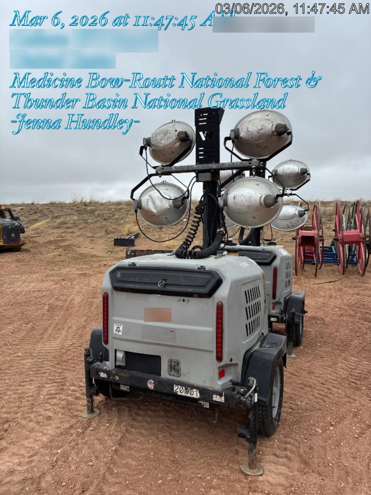 2018 Wacker Neuson LTV6L-MH Wacker Neuson LTV6L Mobile Light Tower w/Fuel Level Sensor Installed