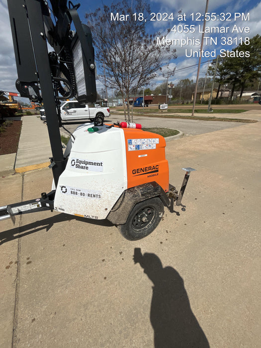 2024 Generac MLT2 Diesel, Flex Switch 120V Input, Powerzone Controller, 
(4) 320W LED Lights, 4kW Generator, 39.9 Gal Fuel Tank, 2" Ball, T3