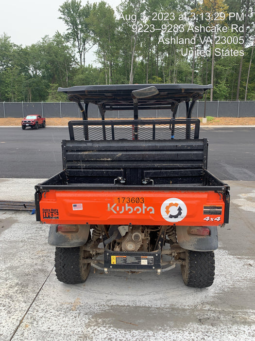 2021 Kubota RTV-X1140W-H Plastic Canopy, Windshield Acrylic Clear, LED Strobe Light, Wire Harness Kit, Back up Alarm