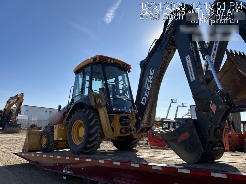 2020 John Deere 310LEP Cab/Heat/Air, 4WD, Standard Stick, Pilot Controls, 2 Way Hydraulics, TAG Manual QC