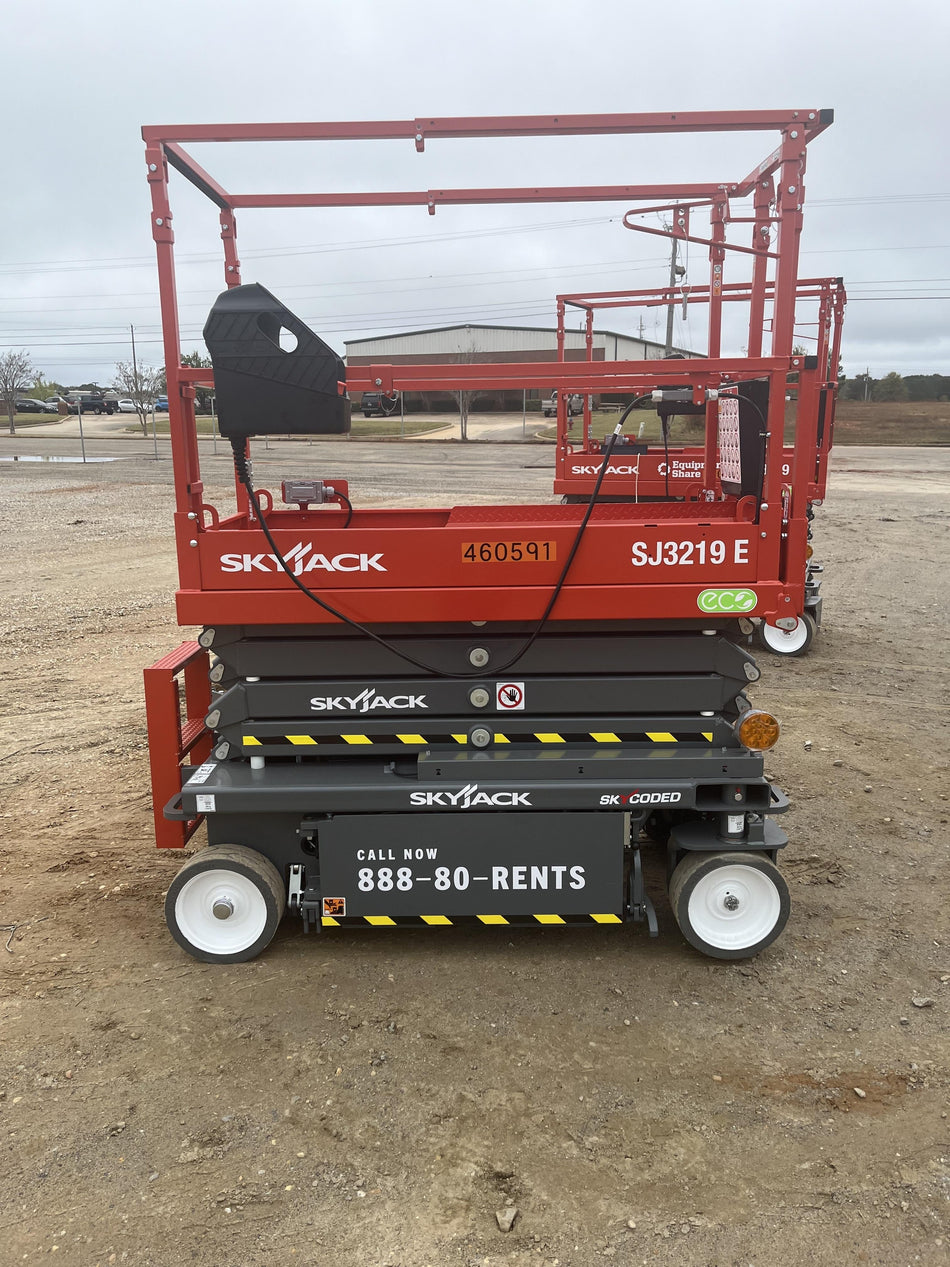 2024 Skyjack SJ3219 Electric Drive, Sld NM Tires, DBcns, RFRails, Power to Platform, T3 + Access Control