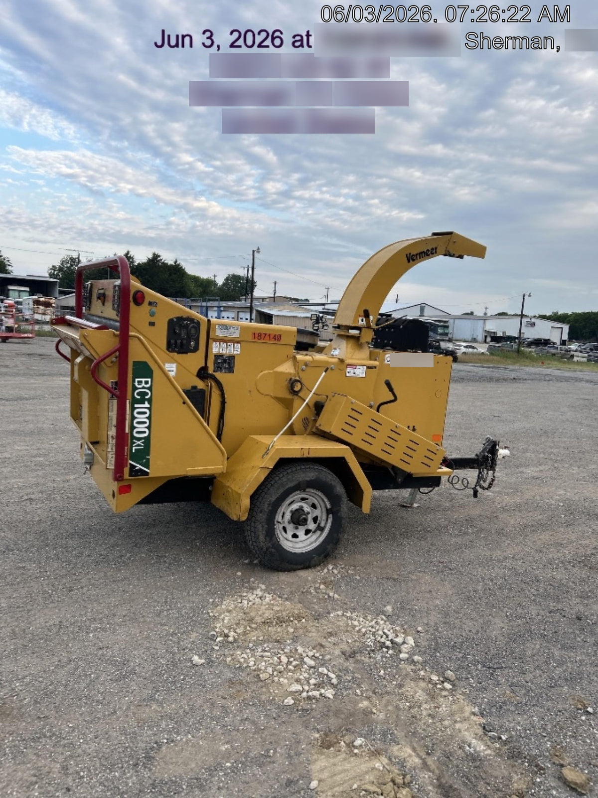 2021 VERMEER BC1000XL Diesel