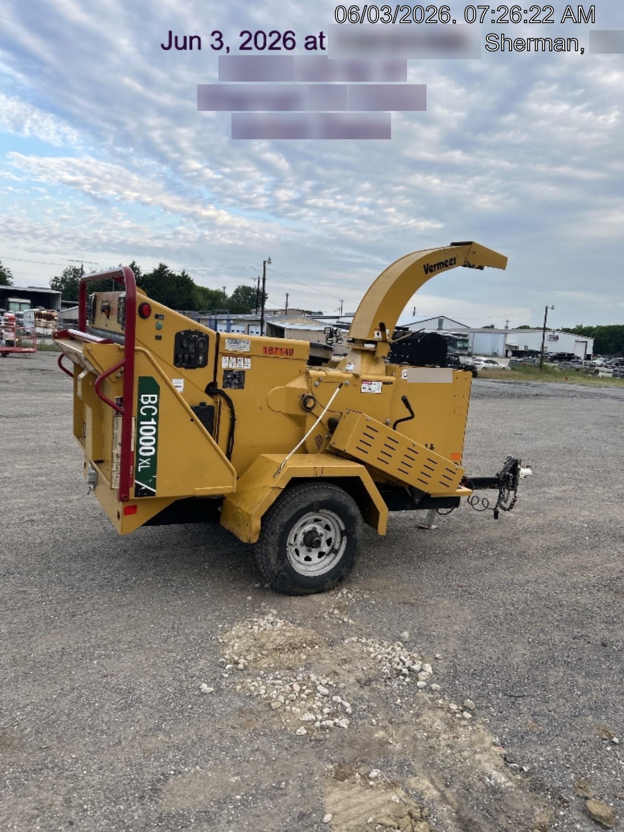 2021 VERMEER BC1000XL Diesel