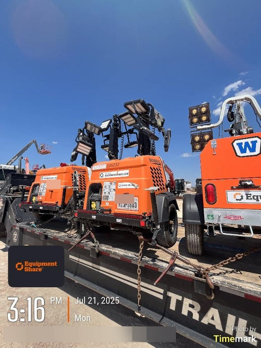 2023 Generac MLT2 Diesel, Flex Switch 120V Input, Powerzone Controller, (4) 320W LED Lights, 4kW Generator, 39.9 Gal Fuel Tank, 2" Ball, T3