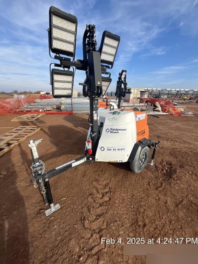 2023 Generac MLT2 Diesel, Flex Switch 120V Input, Powerzone Controller, 
(4) 320W LED Lights, 4kW Generator, 39.9 Gal Fuel Tank, 2" Ball, T3