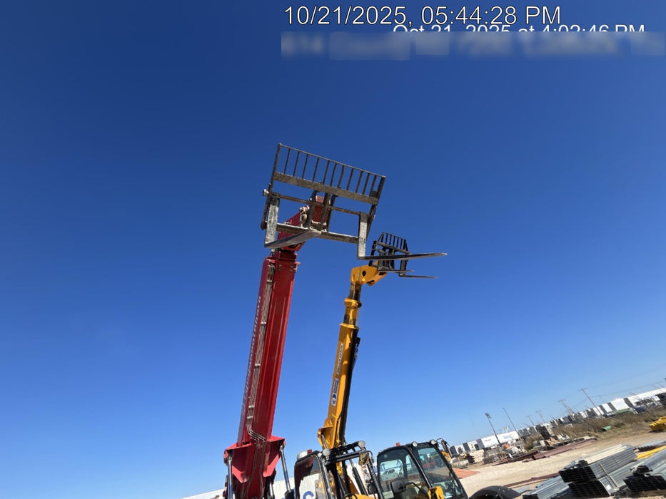 2019 Manitou MTA10055 Canopy, 120 HP, Solid Tires, Work Lights, Lift Hook, Auxiliary Hydraulics 66" Carriage and 60" Forks