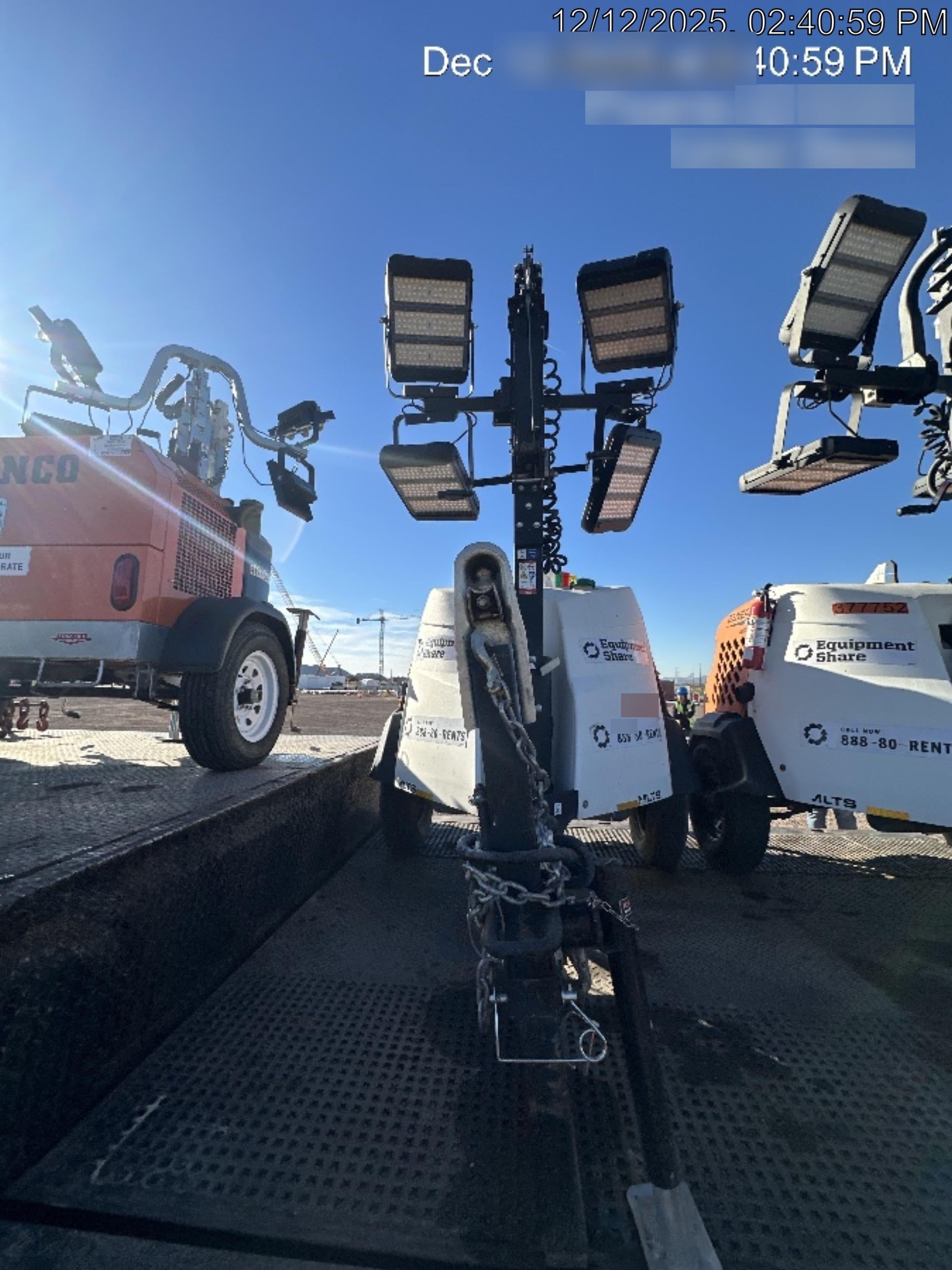 2023 Generac MLT2 Diesel, Flex Switch 120V Input, Powerzone Controller, 
(4) 320W LED Lights, 4kW Generator, 39.9 Gal Fuel Tank, 2" Ball, T3