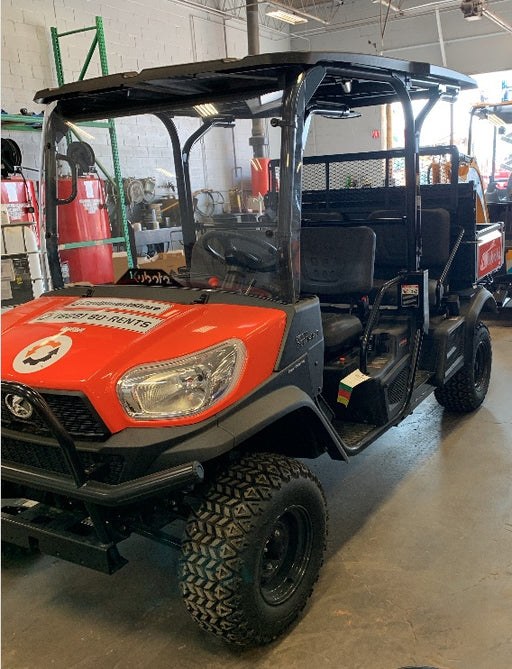 2022 Kubota RTV-X1140W-H Plastic Canopy, Windshield Acrylic Clear, LED Strobe Light, Wire Harness Kit, Back up Alarm