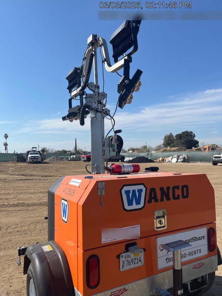 2024 Wanco WLTT-4MM4K Diesel, Deep Sea Controller, Shore Power Plug, Auto Start, (4) 350W LED Floodlights, 4kW Generator, 60 Gal Fuel Tank, 2" Ball, T3