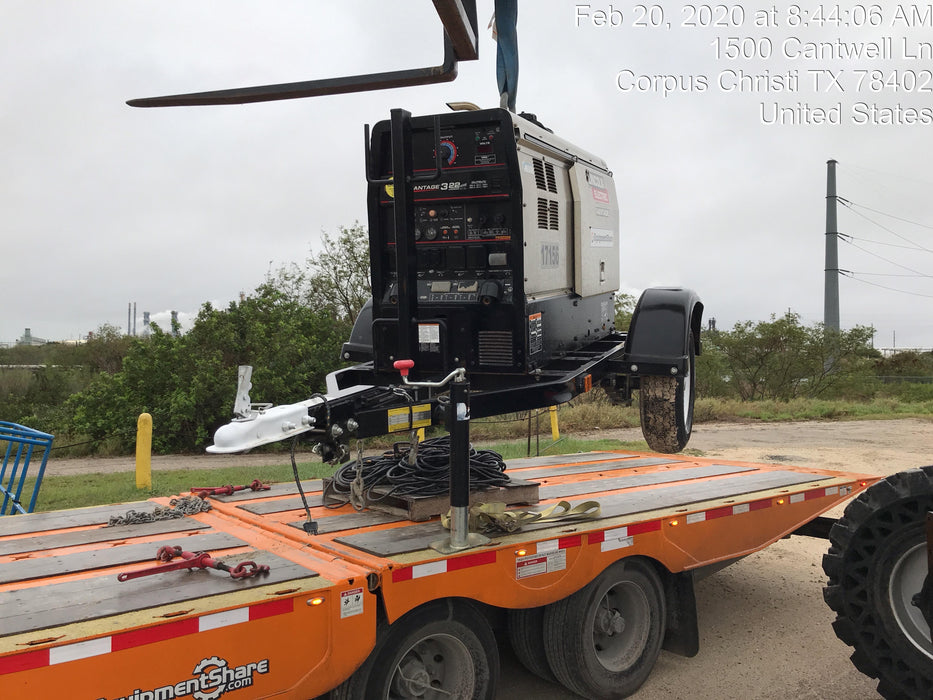 2018 Lincoln Electric Vantage 322 Lincoln Vantage 322 Welder Ready Pak 3 - Vantage 322, Trailer, Fender and light kit, Cable rack