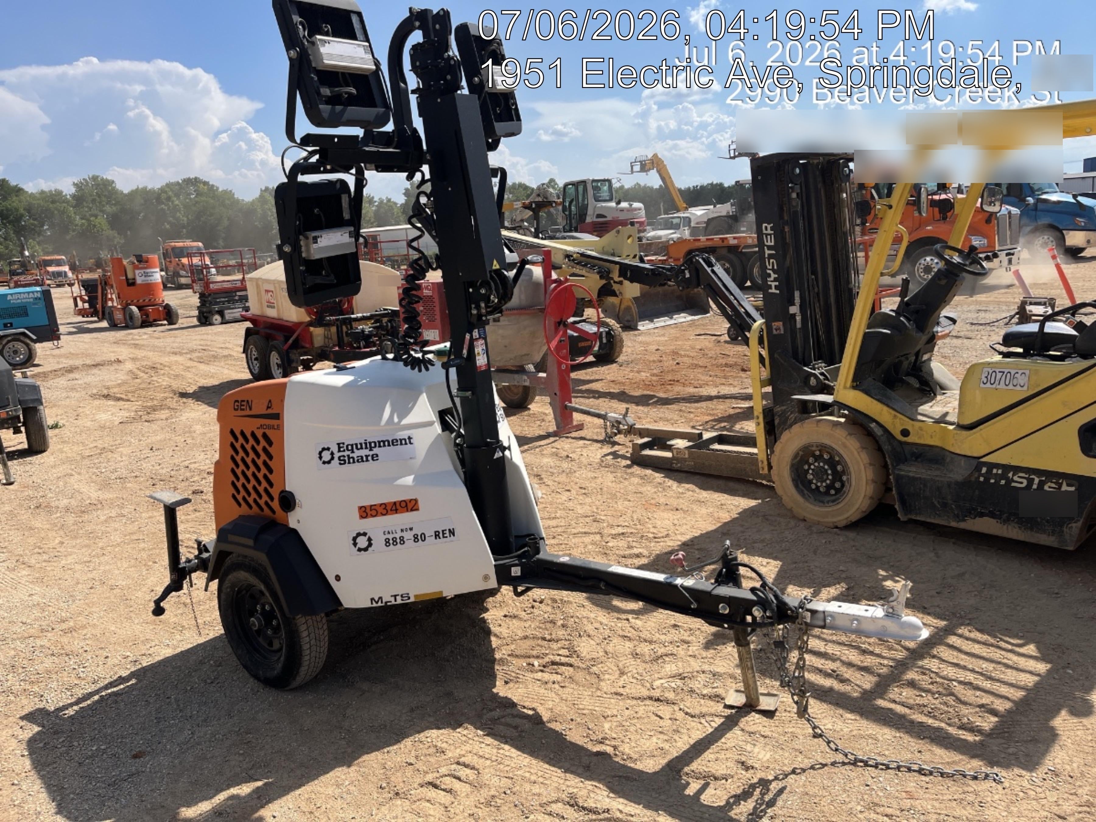 2023 Generac MLT2 Diesel, Flex Switch 120V Input, Powerzone Controller, (4) 320W LED Lights, 4kW Generator, 39.9 Gal Fuel Tank, 2" Ball, T3