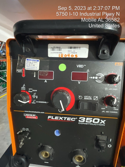 2021 LINCOLN ELECTRIC FLEXTEC 350X