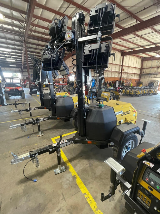 2022 Allmand NLV3GR (4) LED Light Fixture 350W, 23' Vertical Mast, 3kW Prime, Towable, ES Decals, T3