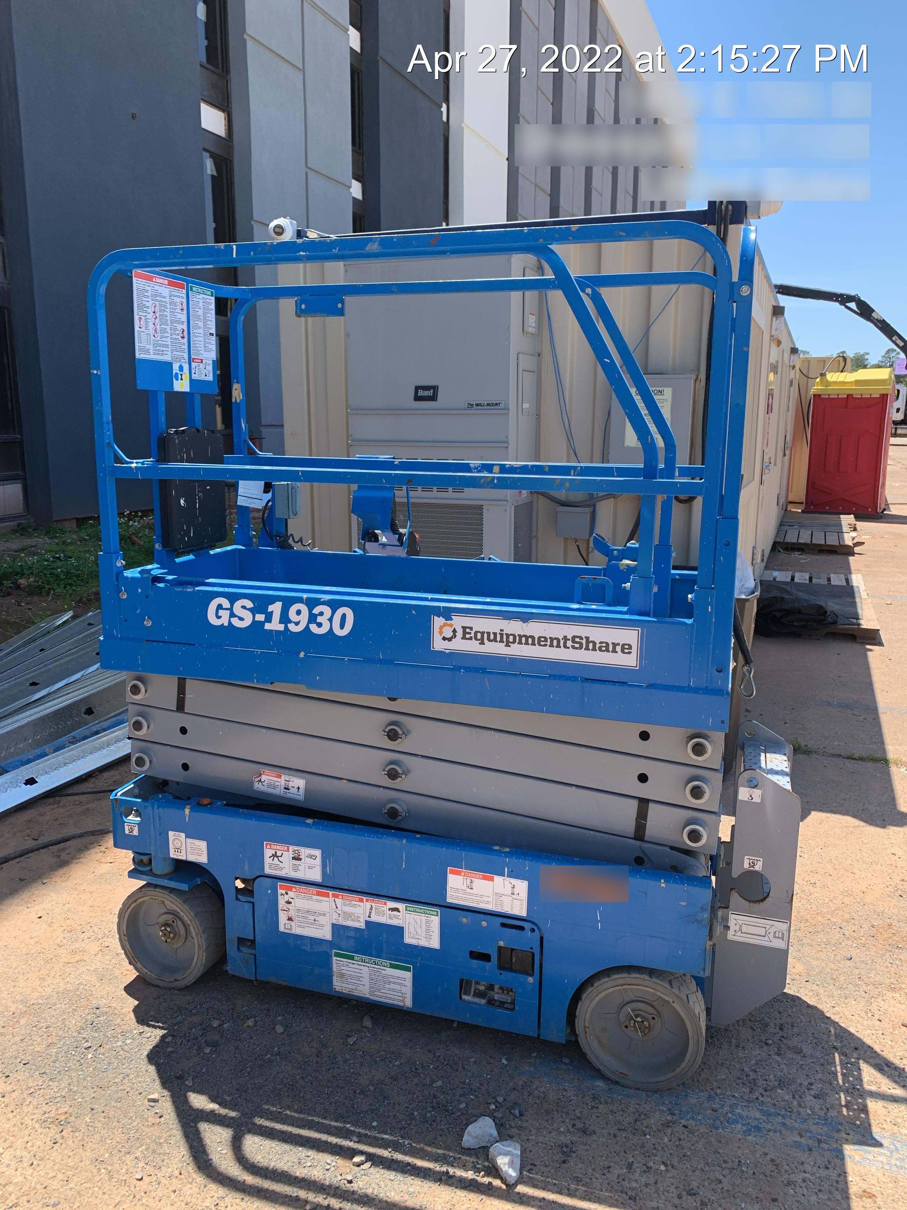 2020 Genie GS-1930 Fixed rails with chain entry gate - Pre A92.20