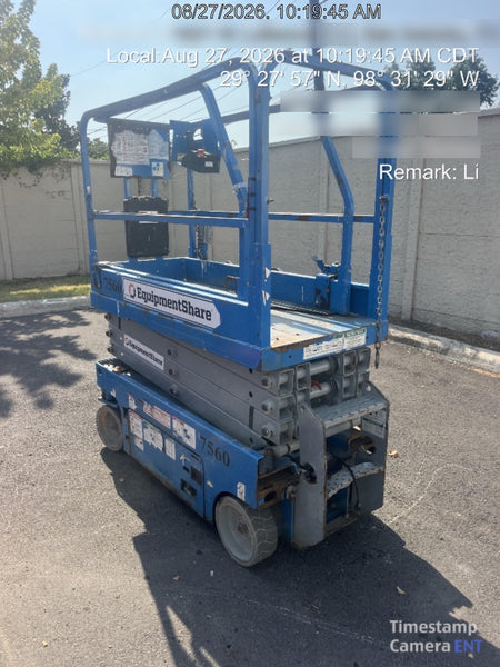 2017 Genie GS-1930 Genie GS-1930 Lift w/Fixed Rail and Chain Entry