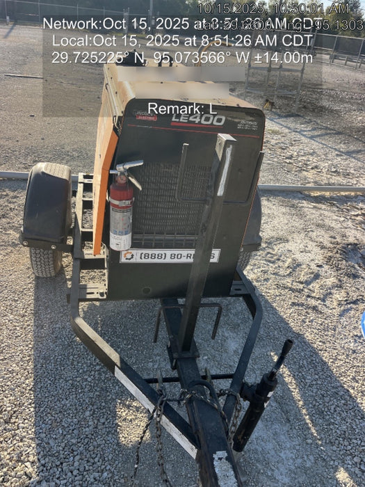 2023 Lincoln Electric LE400 Kubota V1505, Trlr, Cable Rack, Light Kit, ES Decals, T3