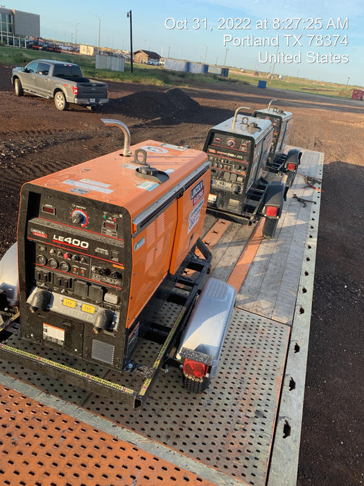 2022 Lincoln Electric LE400 Kubota V1505, Trlr, Cable Rack, Light Kit, ES Decals, T3