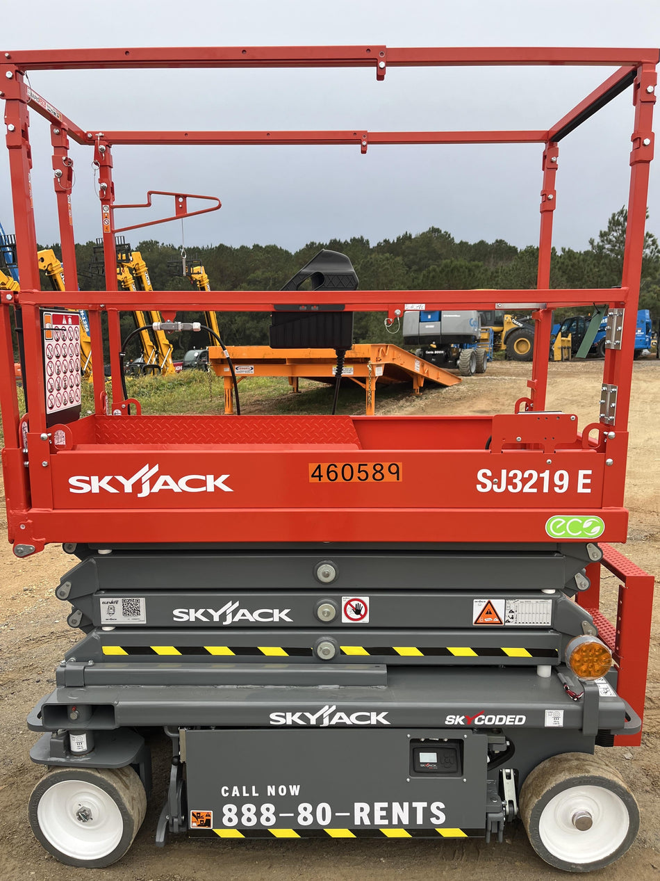 2024 Skyjack SJ3219 Electric Drive, Sld NM Tires, DBcns, RFRails, Power to Platform, T3 + Access Control