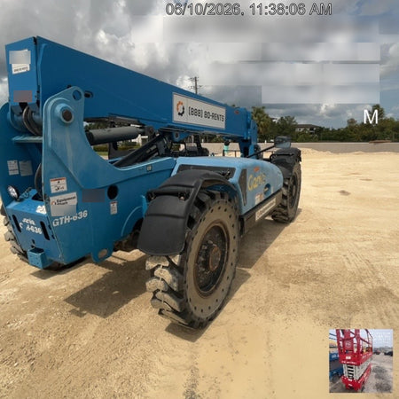 2020 Genie GTH-636 Canopy, Solid Tires, Work Lights, Beacon, Aux Hydraulics, Back up Alarm