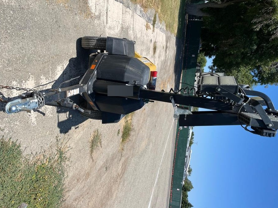 2021 Allmand NLV3GR (4) LED Light Fixture 350W, 23' Vertical Mast, 3kW Prime, Towable, Deep Sea L401, Leveling Jacks, Yanmar T4F 5.8hp