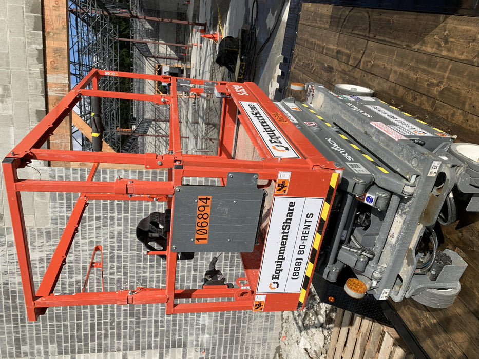 2020 Skyjack SJIII-3219 Solid NM Tires, Half height spring hinged entry gate, Dual Beacons, 800W Inverter