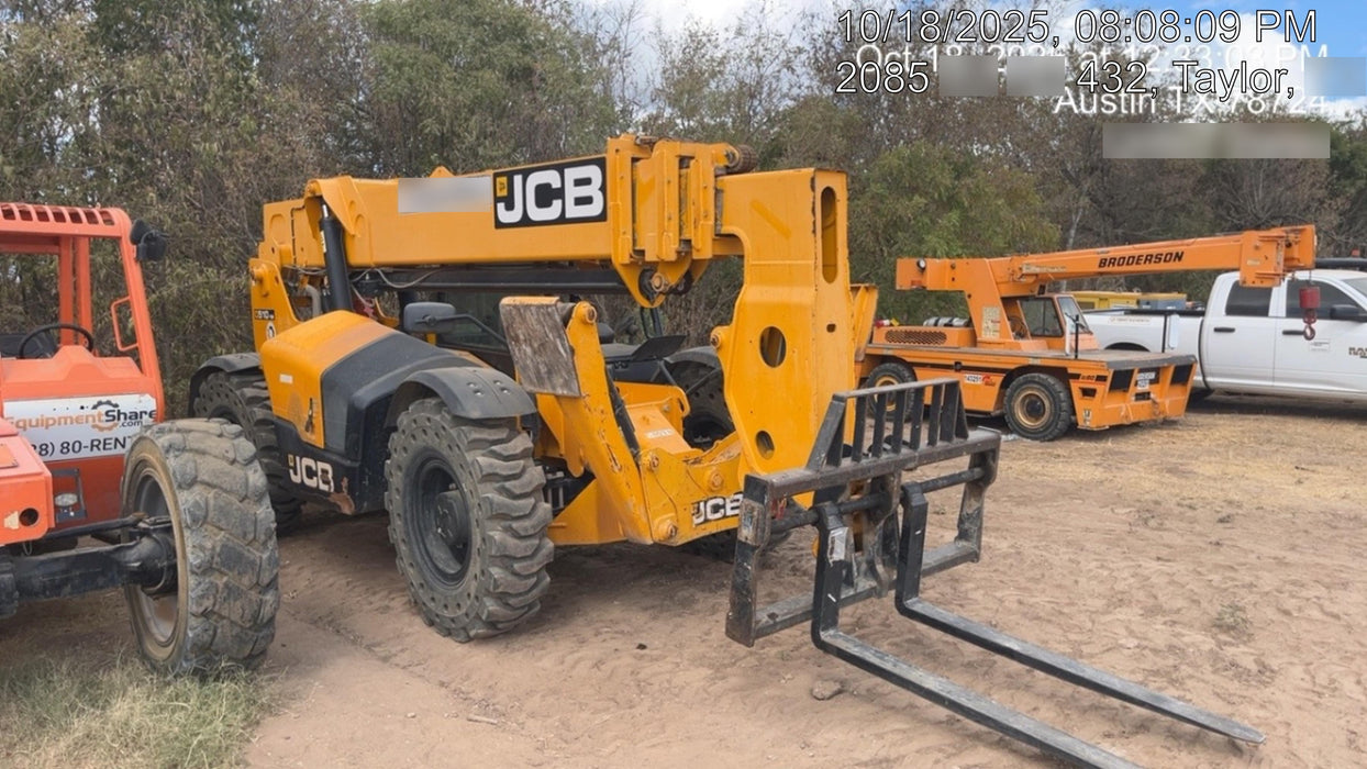 2019 JCB 510-56 Canopy, 74 HP, Solid Tires, STD Worklight, Beacon, Aux Hydraulics, Lifting Eye, Back up Alarm w/66" Carriage/60" Forks