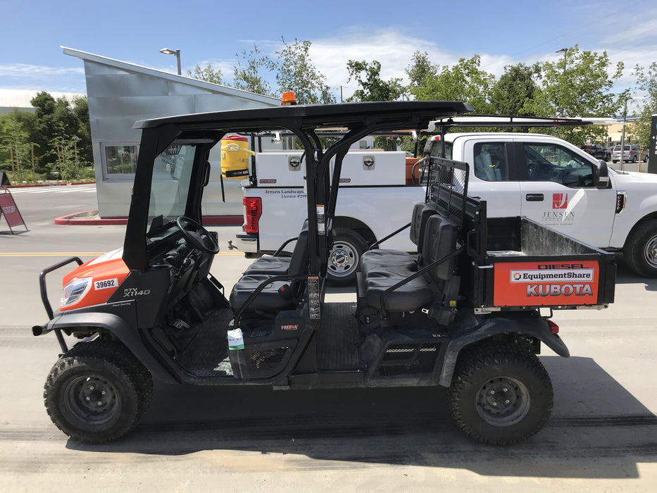 2019 Kubota RTV-X1140W-H 4wd Utility Cart, LED Strobe, Windshield Tempered Glass, Plastic Canopy, Wire Harness Kit, Backup Alarm