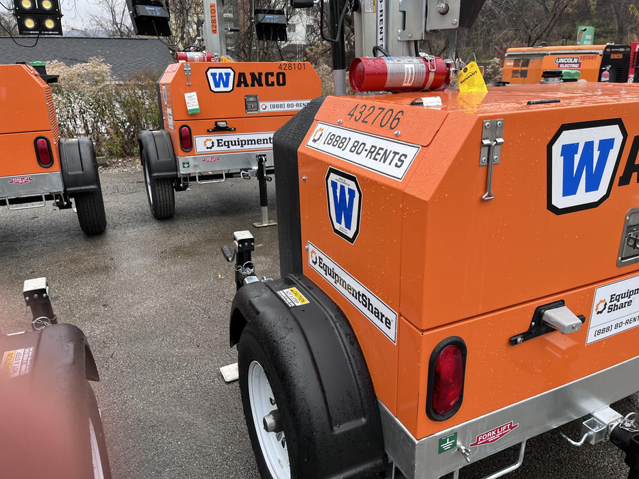 2024 Wanco WLTT-4MM4K Diesel, Deep Sea Controller, Shore Power Plug, Auto Start, (4) 350W LED Floodlights, 4kW Generator, 60 Gal Fuel Tank, 2" Ball, T3