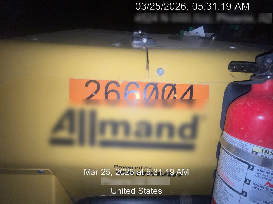2022 Allmand NLV3GR (4) LED Light Fixture 350W, 23' Vertical Mast, 3kW Prime, Towable, ES Decals, T3