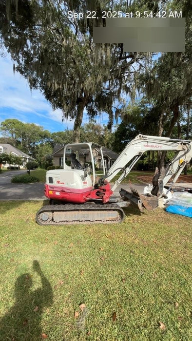 2019 Takeuchi TB260 Canopy, Standard Blade, Auxiliary hydraulics Manual QC, Hydraulic thumb, 12" ,18", 24" Bucket