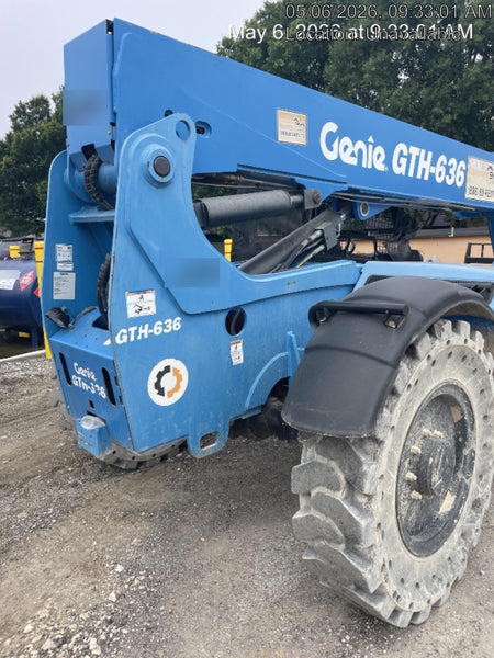2018 Genie GTH-636 Genie GTH-636 w/Open ROPS, Work Lights, Solid Tires, RH Cab Mesh, Beacon, 48" Carriage and Forks
