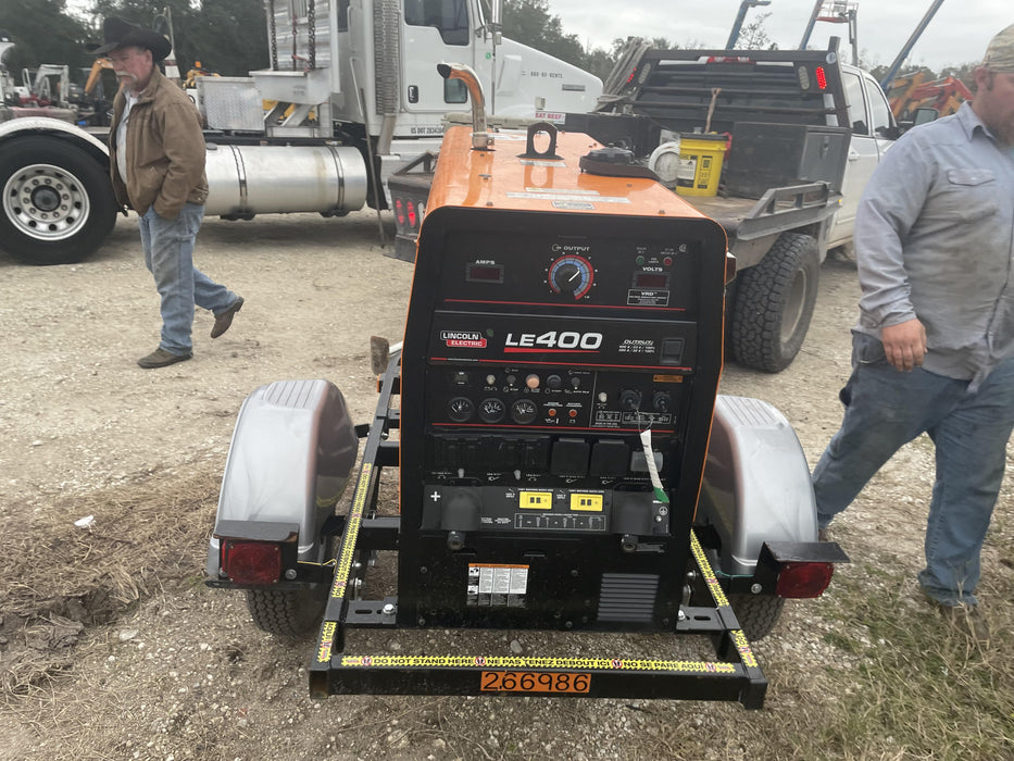 2022 Lincoln Electric LE400 Kubota V1505, Trlr, Cable Rack, Light Kit, ES Decals, T3