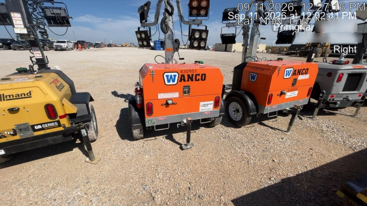 2024 Wanco WLTT-4MM4K Diesel, Deep Sea Controller, Shore Power Plug, Auto Start, (4) 350W LED Floodlights, 4kW Generator, 60 Gal Fuel Tank, 2" Ball, T3