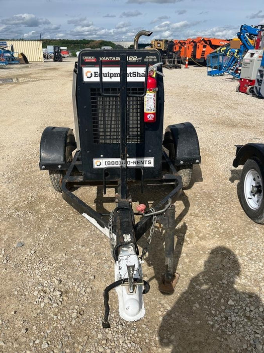 2019 Lincoln Electric Vantage 322 Welder Ready-Pak 3, Two wheel trailer, Fender and Light kit, Cable Rack