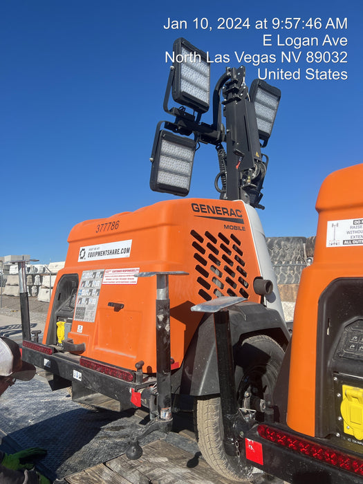 2023 Generac MLT2 Diesel, Flex Switch 120V Input, Powerzone Controller, 
(4) 320W LED Lights, 4kW Generator, 39.9 Gal Fuel Tank, 2" Ball, T3