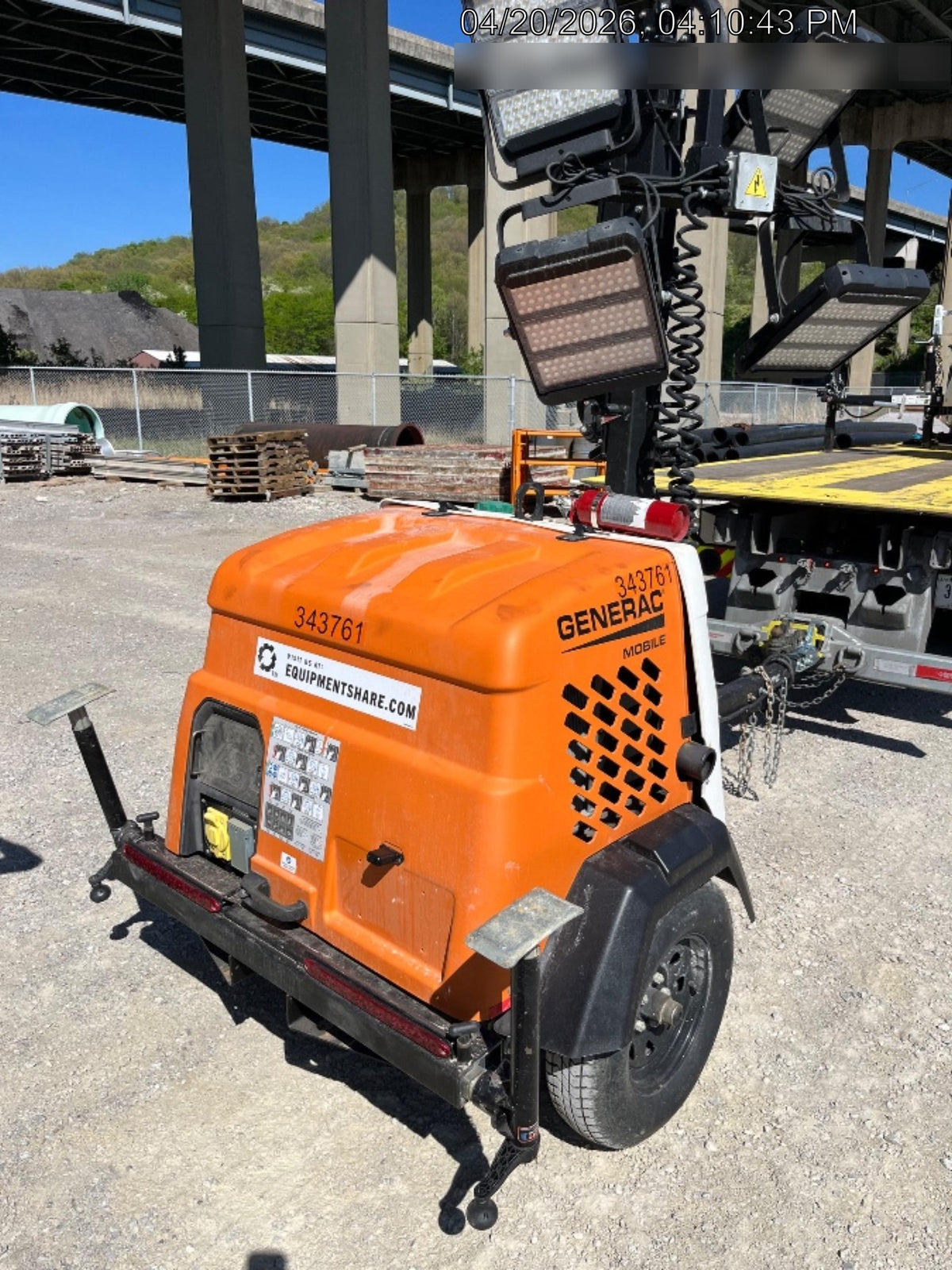 2023 Generac MLT2 Diesel, Flex Switch 120V Input, Powerzone Controller, (4) 320W LED Lights, 4kW Generator, 39.9 Gal Fuel Tank, 2" Ball, T3