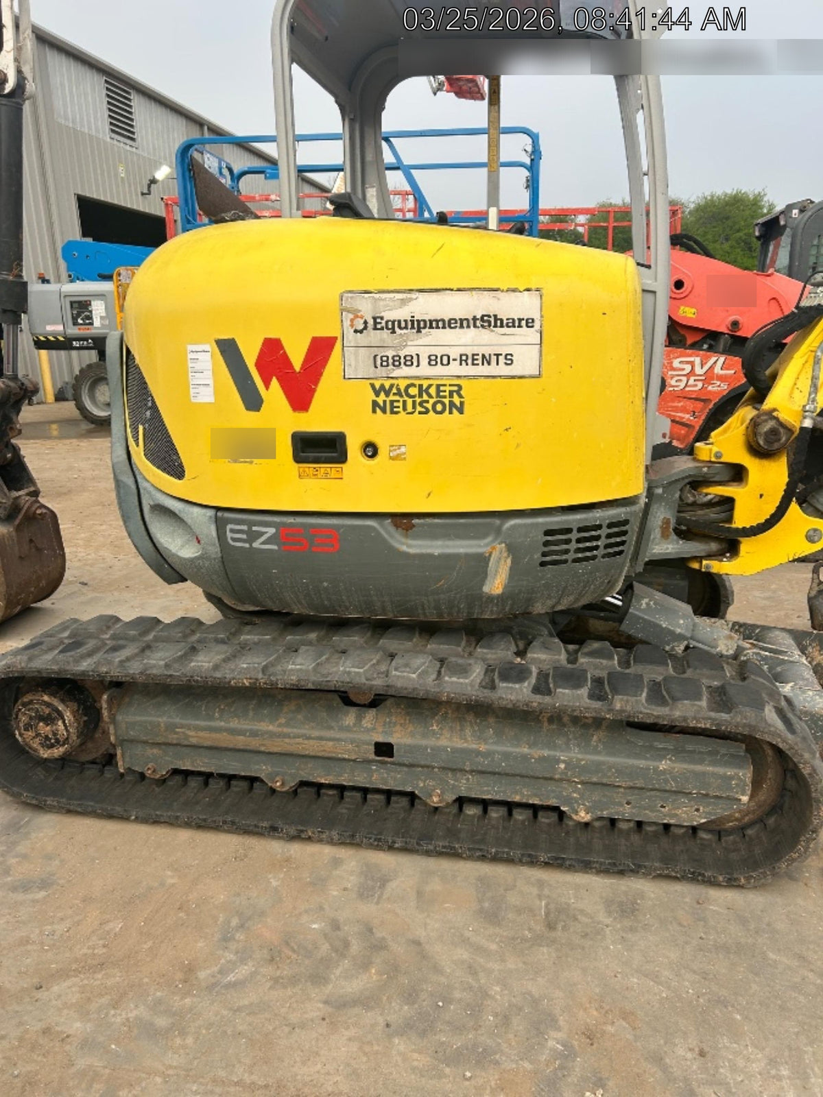 2019 Wacker Neuson EZ53 Standard Options