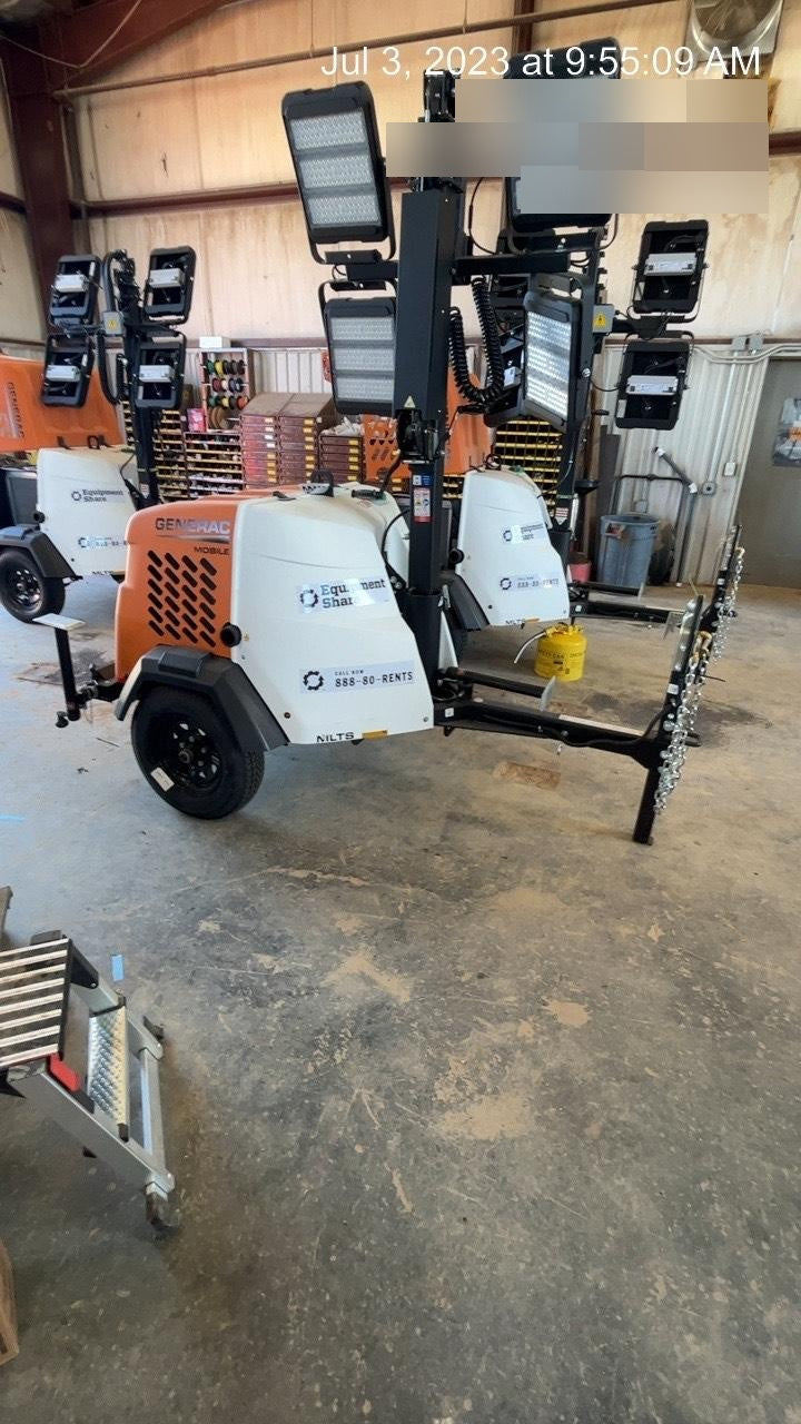 2023 Generac MLT2 Diesel, Flex Switch 120V Input, Powerzone Controller, (4) 320W LED Lights, 4kW Generator, 39.9 Gal Fuel Tank, 2" Ball, T3
